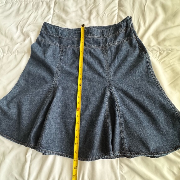 Vintage Y2K Chaps Denim Midi Skirt - Picture 9 of 12